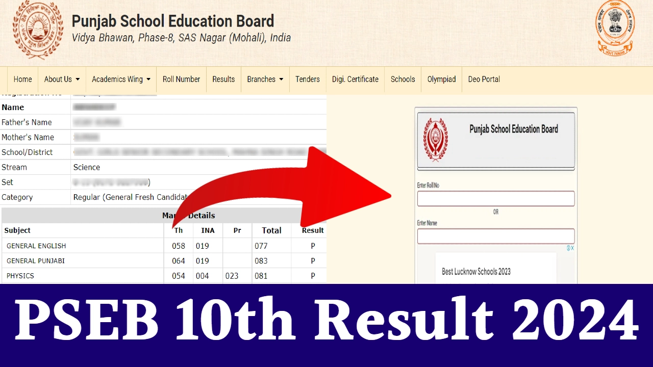 PESB 10TH RESULT 2024